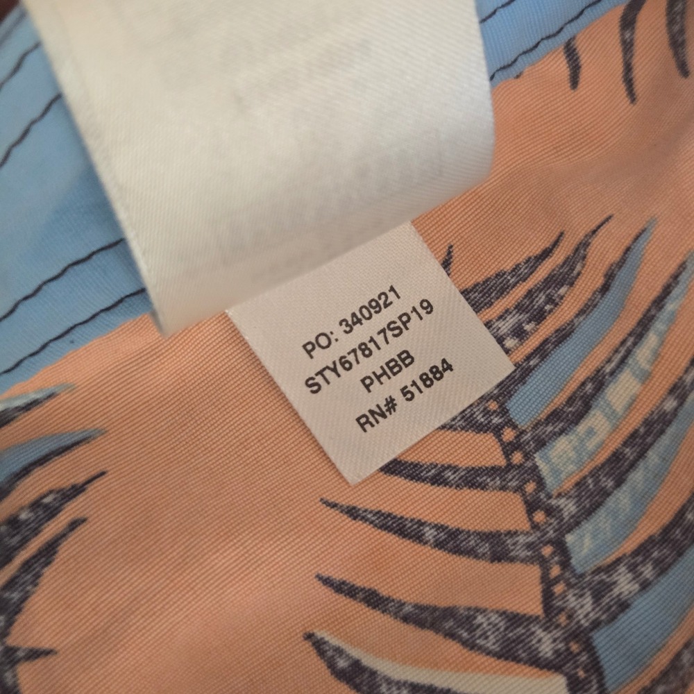 Patagonia Kids Orange Blue Palm Print Board Shorts Swim Trunks Size 10 67817 - Picture 5 of 7